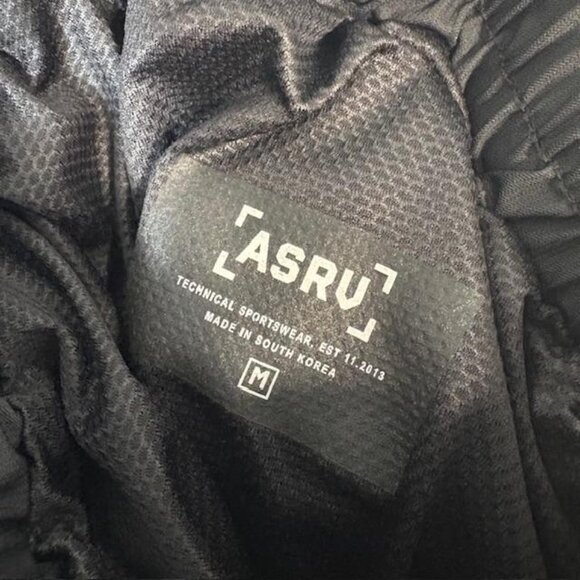 ASRV Shorts Mens Medium Black Tetra Training Gym Athletic Lined Zip Pockets - Picture 5 of 9